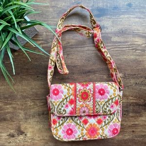 Vera Bradley Quilted Floral Cross Body Bag